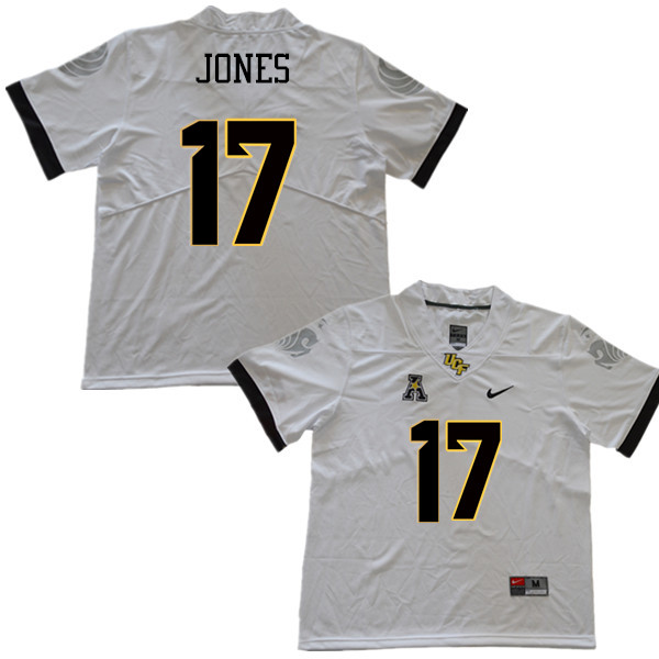 Men #17 Sterling Jones UCF Knights College Football Jerseys Sale-White - Click Image to Close